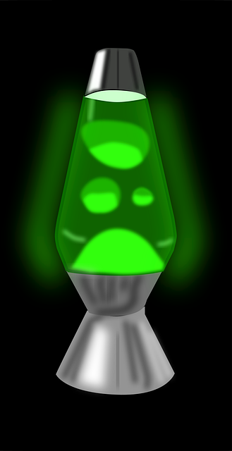 Free lava lamp glowing lights vector