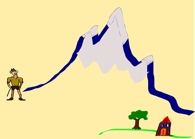 Free mountain mountaineer wanderer vector