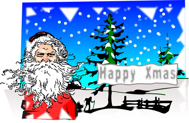 Free santa claus xmas christmas vector