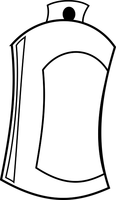 Free spray aerosol can vector