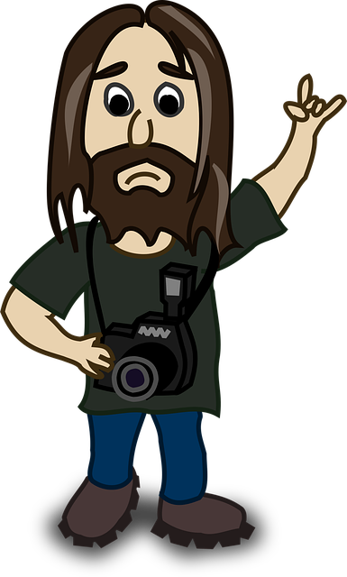 Fotógrafo, Divertido, Gente, Personaje