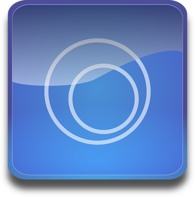 Free aqua button blue vector