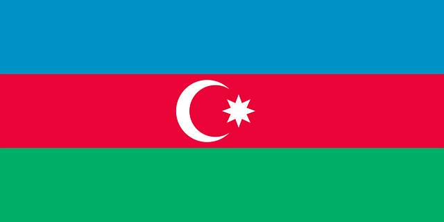 National, Flag, Aserbajdsjan