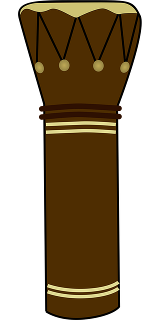Free music africa drum vector