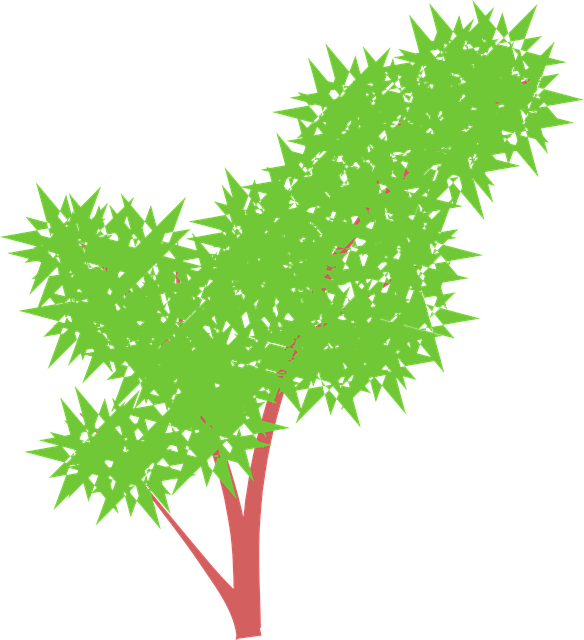 Free bush weeds nature illustration