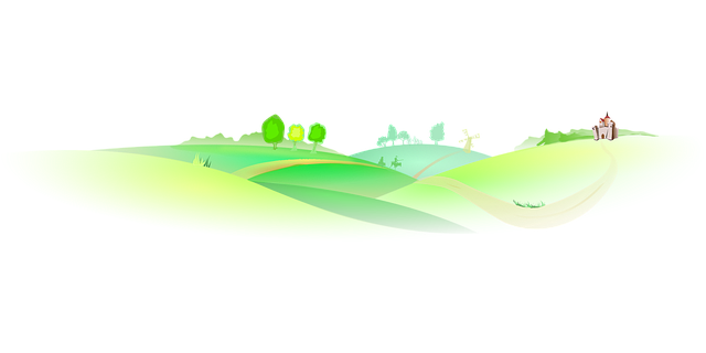 Free castle chateau landscape illustration
