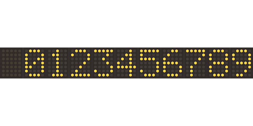 カウント 番号 桁 Pixabayの無料ベクター素材