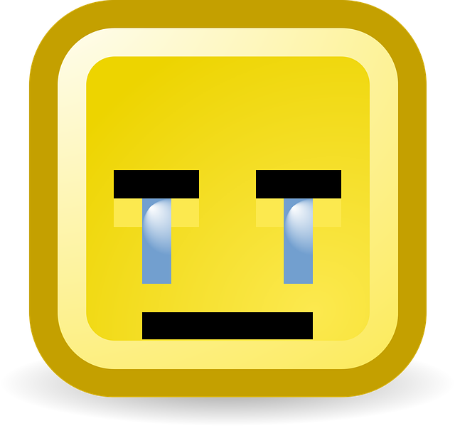 Free crying sad unhappy smiley vector