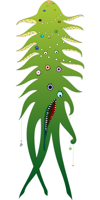 Free monster alien nature vector