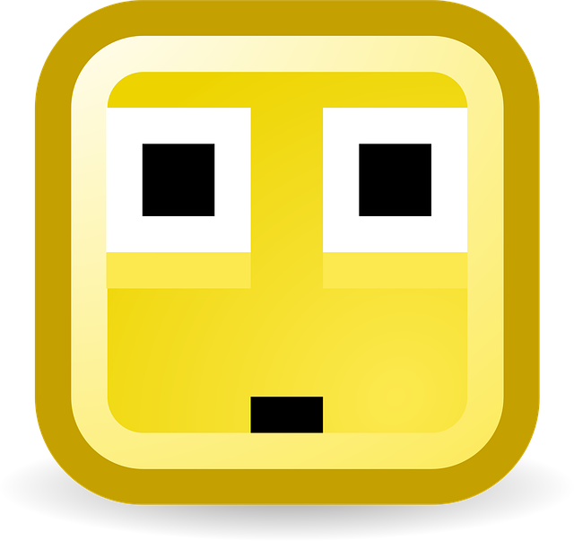 Free surprised confused smiley vector