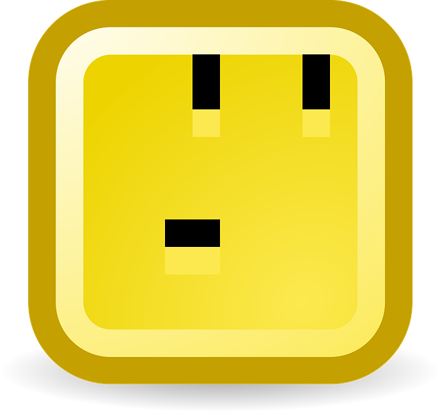Free thinking smiley computer illustration