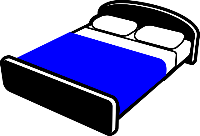 Free bed bedroom black vector
