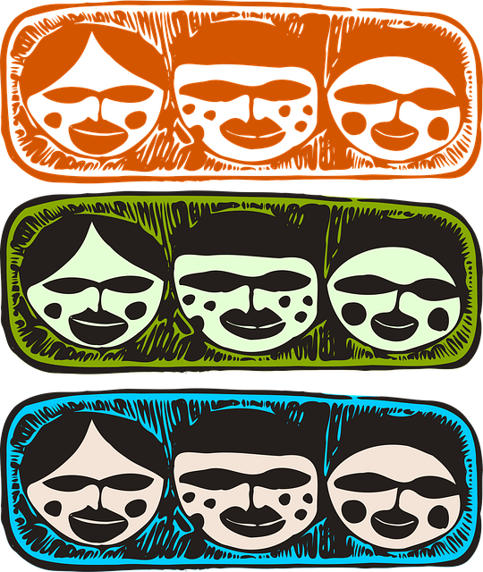 Free masks faces mystical vector
