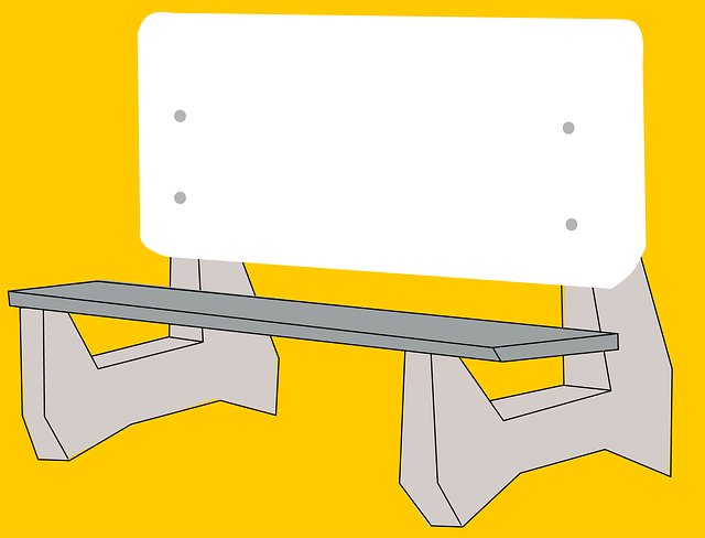 Free bench seat seating vector