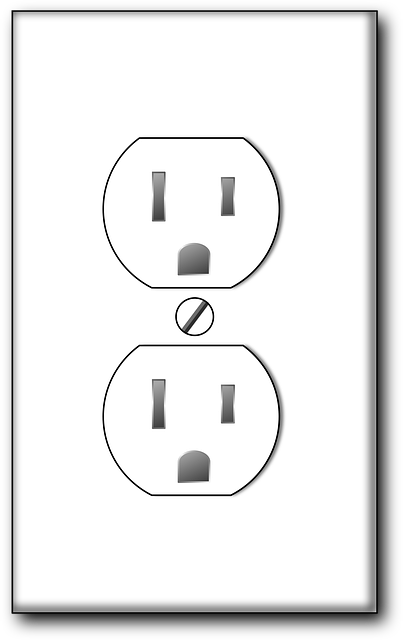 Free electric electricity outlet vector