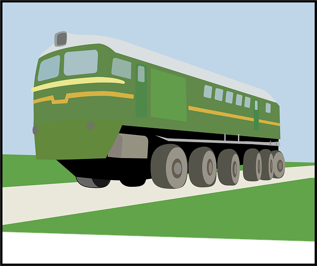 Tren, Camión, Vehículo, Verde