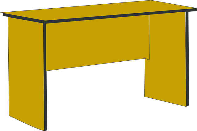 Free colour desk furniture vector