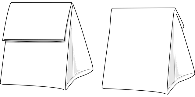 Free back bag front vector