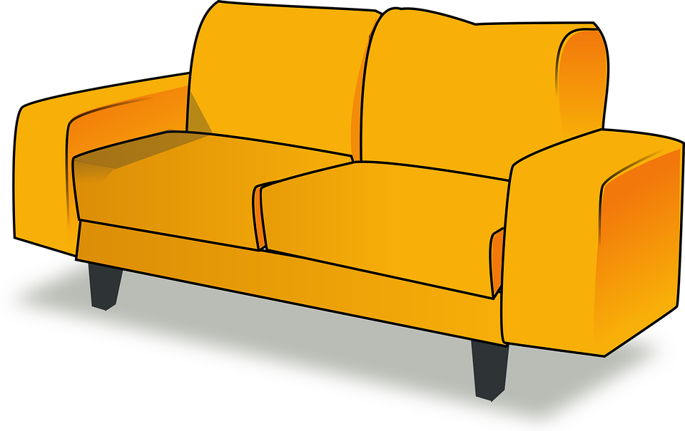 Vector gratis: sofá, muebles, sala de estar, salón imagen gratis ...