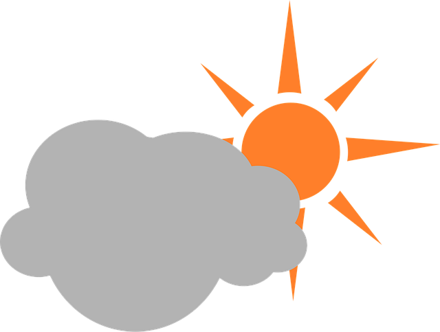 Free cloud sun weather vector
