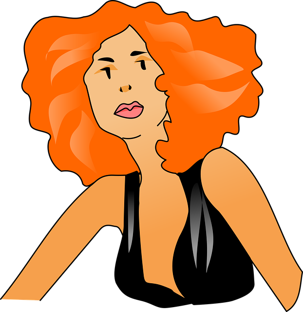 Free beautiful fashion girl illustration