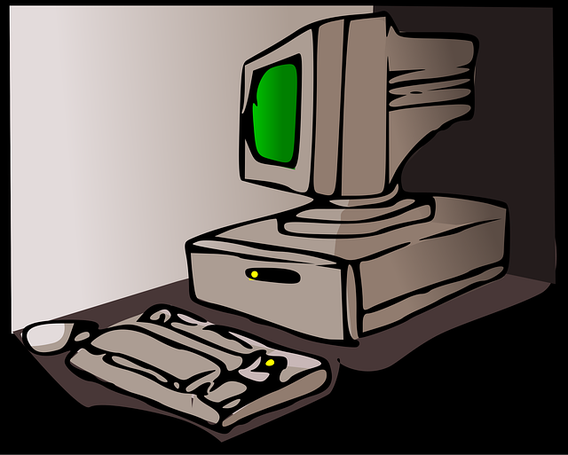 Büro, Ibm, Rechner, Monitor, Desktop