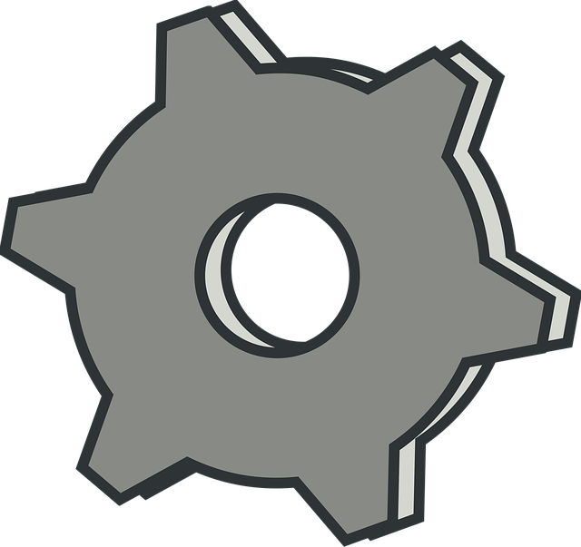 Free factory gear gray vector