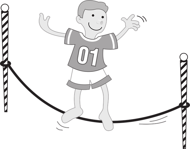 Download free HD stock image of Boy Balance Free boy balance slackline vector