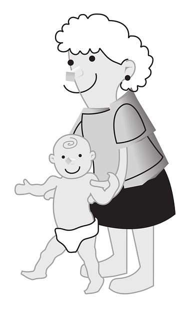 Free mother child walking vector