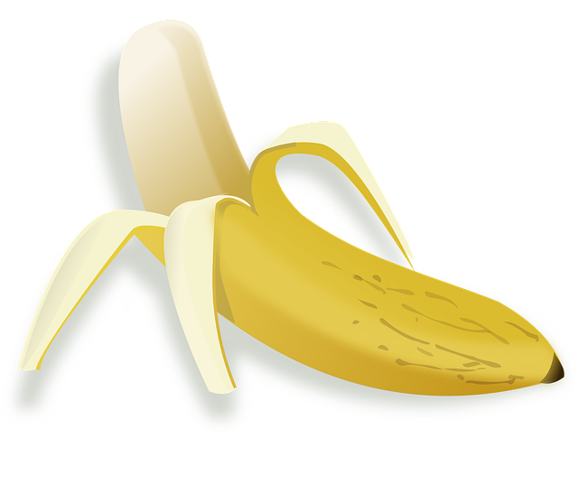 Free banana food fruit illustration