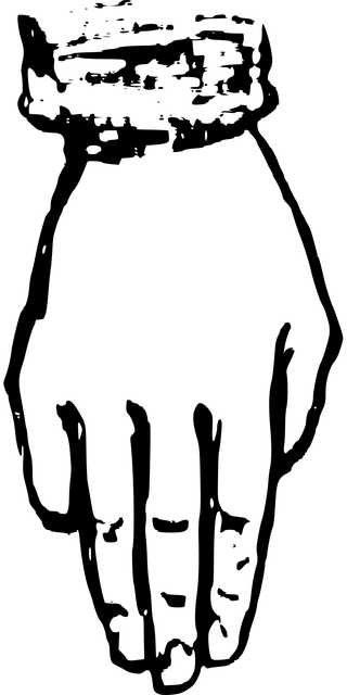 Free hand gesture alphabet deaf illustration