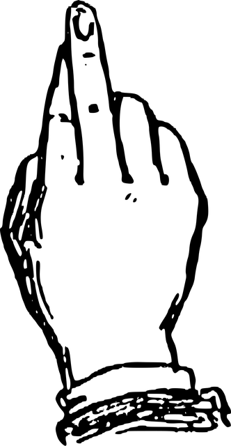 Free hand gesture alphabet deaf illustration