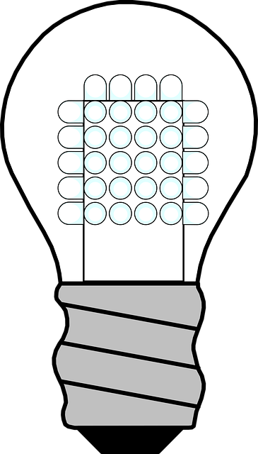 Free energy saving lamp led off vector