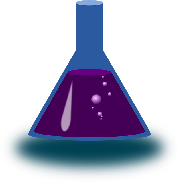Free chemistry experiment lab vector