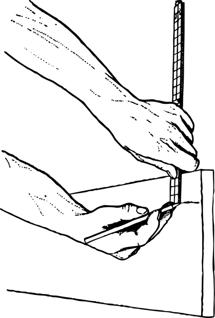 Free distance mark marking vector
