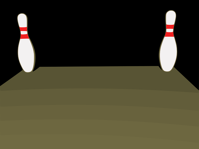 Free bowling split sports vector