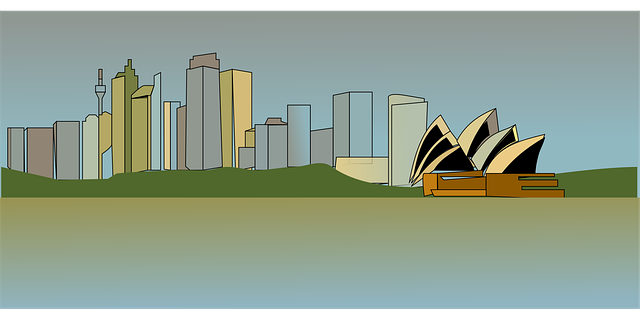 Free sydney australia buildings vector