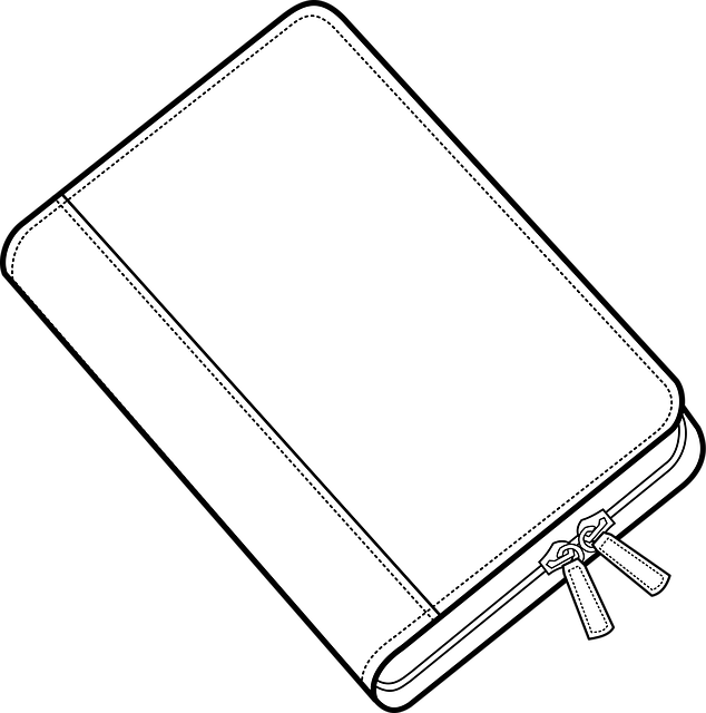 Free book organizer portfolio vector