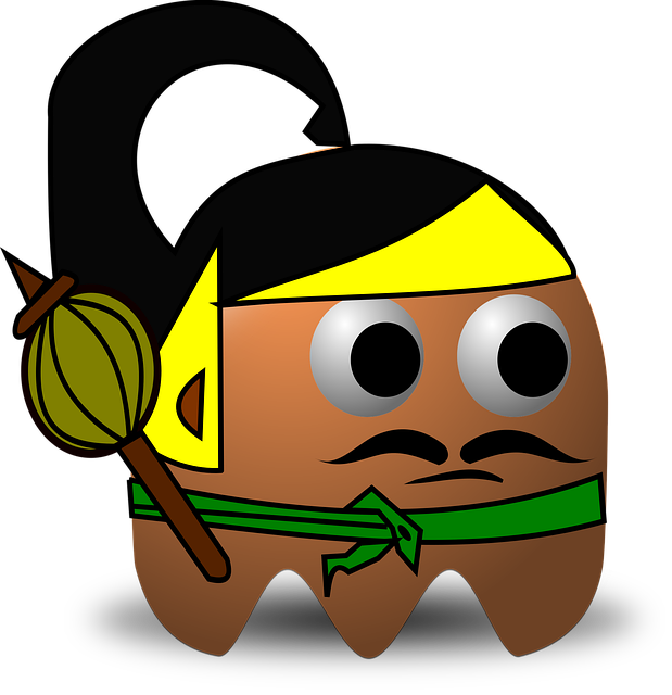 Free indonesian pacman pac-man illustration