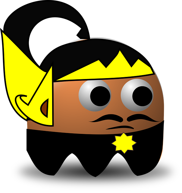 Free indonesian pacman pac-man illustration