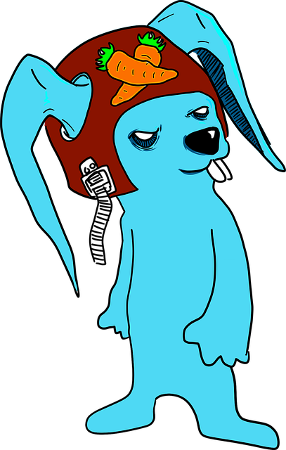 Free bunny rabbit comic vector