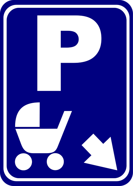 Free parking perambulator pram vector