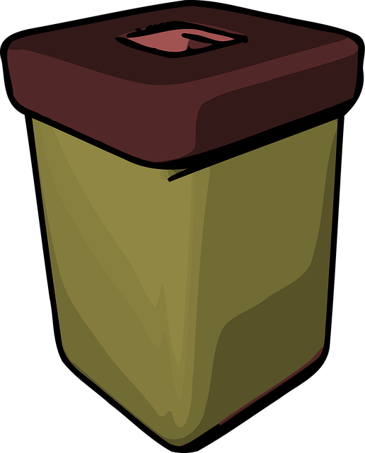 Free trashcan bin garbage illustration