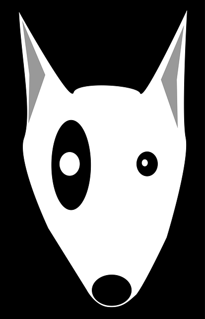 Free dog pet face vector