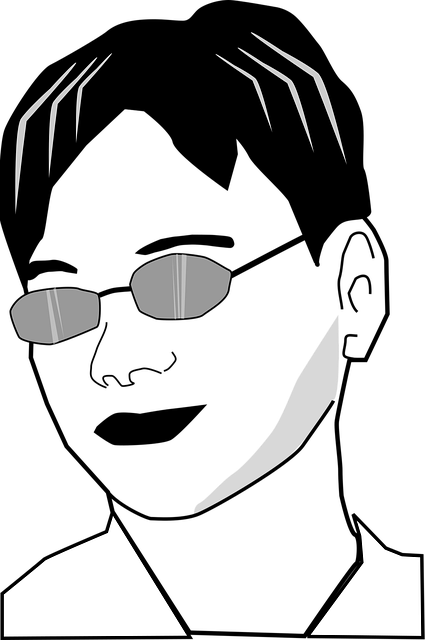 Free man woman sunglasses illustration