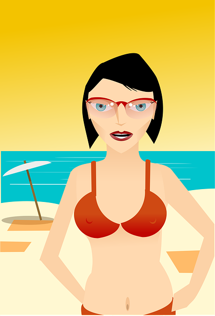 Bikini, Playa, Naturaleza, Niña