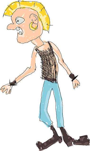 Free england punk drawing illustration