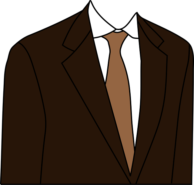 Free suit brown clothing illustration