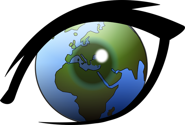Free earth eye planet illustration