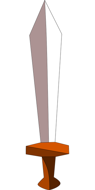 Free sword blade steel vector